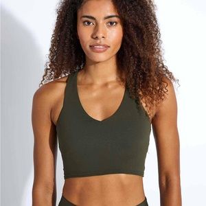 Alo Real Bra Tank Dark Olive